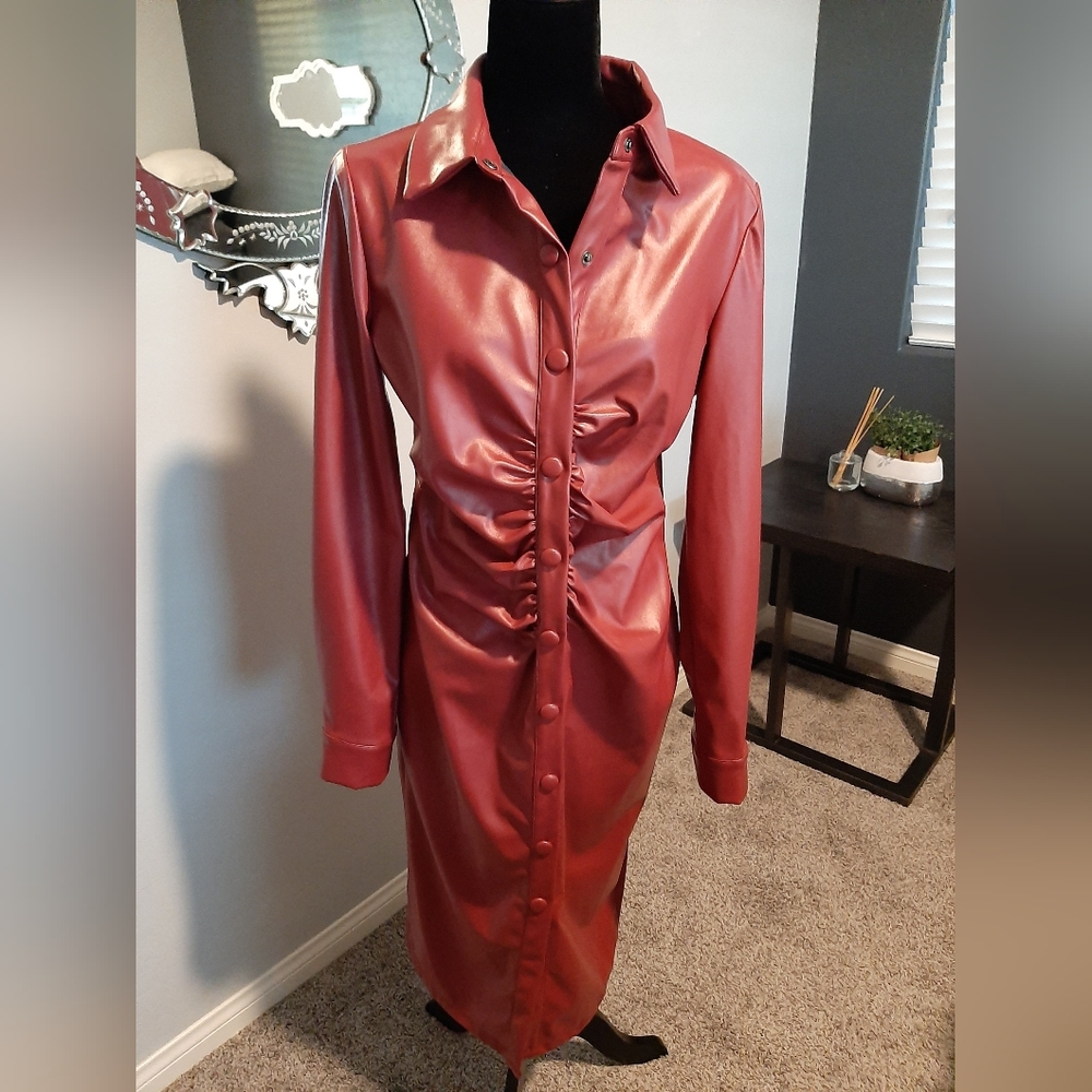 Fashion Nova Faux Leather Dress 👗